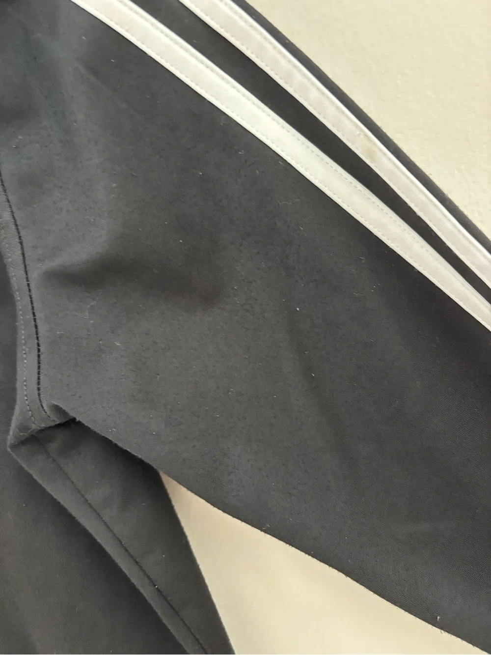 Adidas Youth Track Jacket Black White 3 Stripe Full Zip Athletic Jacket Size M